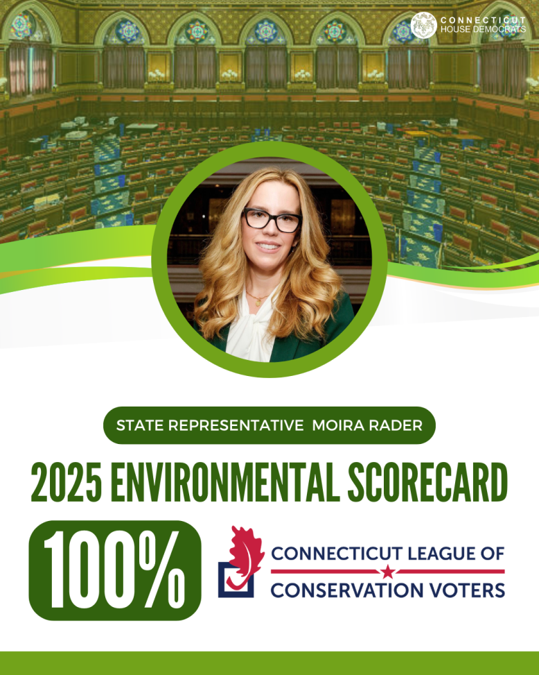 I'm happy to share that I've been honored by the CT League of Conservation Voters