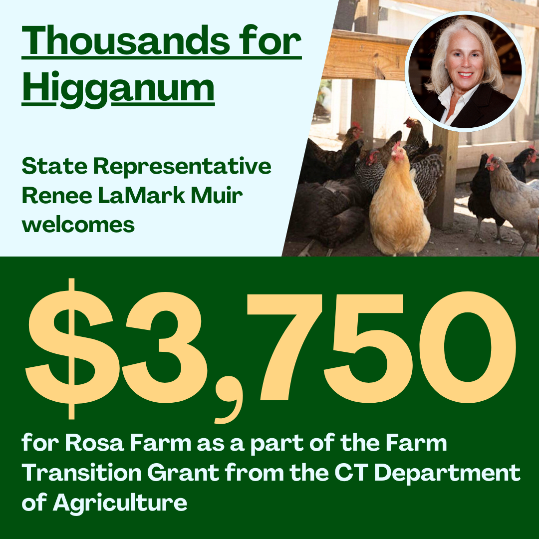 Rosa Farm receives funds through the Farm Transition Grant.