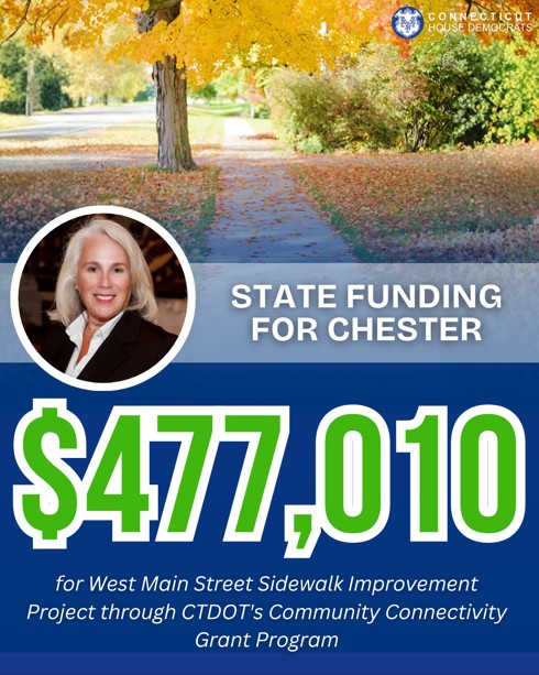 Chester is the recipient of a $477,000 Community Connectivity Grant. 