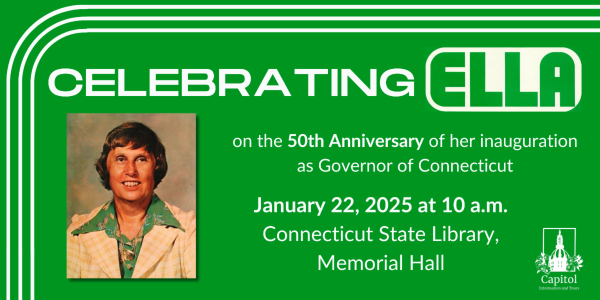 Celebrate Connecticut's first female governor, Ella T. Grasso, on January 22 in Hartford.