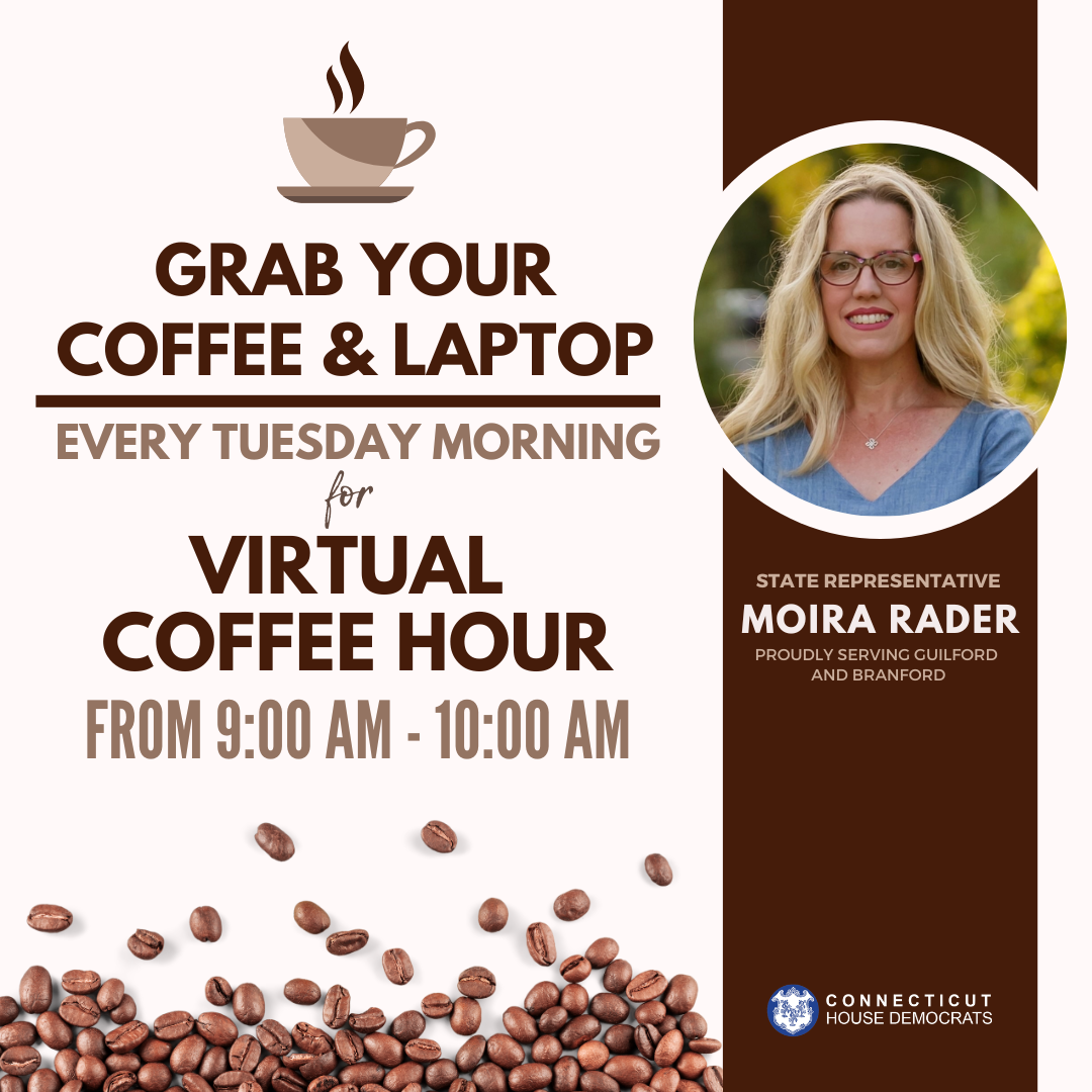 Virtual Coffee Hour on Tuesdays from 9 a.m. to 10 a.m.