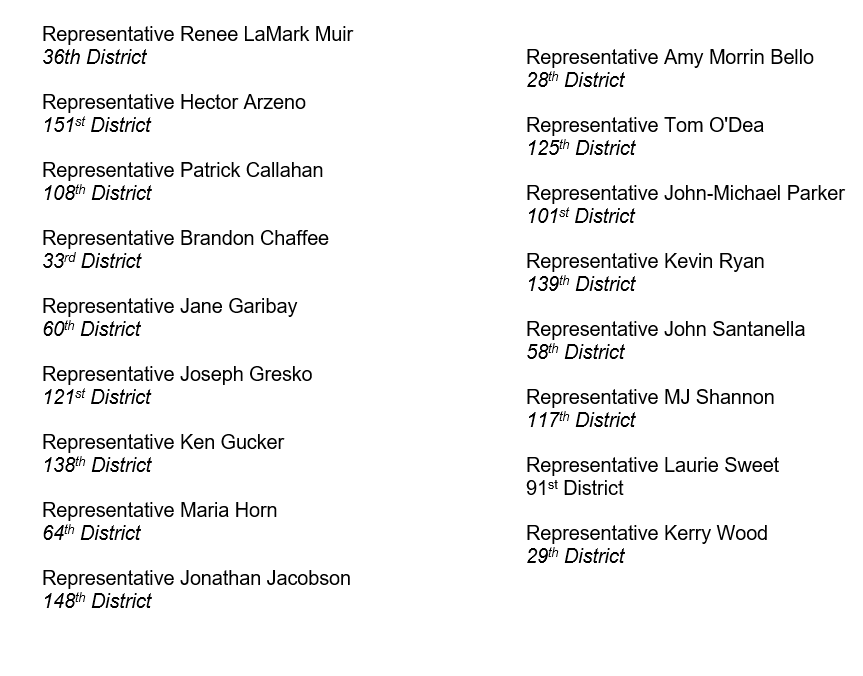 Representatives who signed the public statement regarding the use of Diquat.