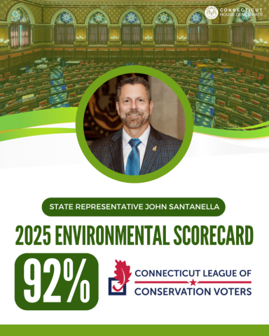 I'm happy to share that I've been honored by the CT League of Conservation Voters