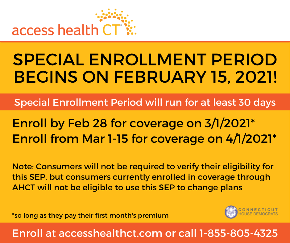 Feb. 19th Updates Reopening CT, Access Health CT Enrollment