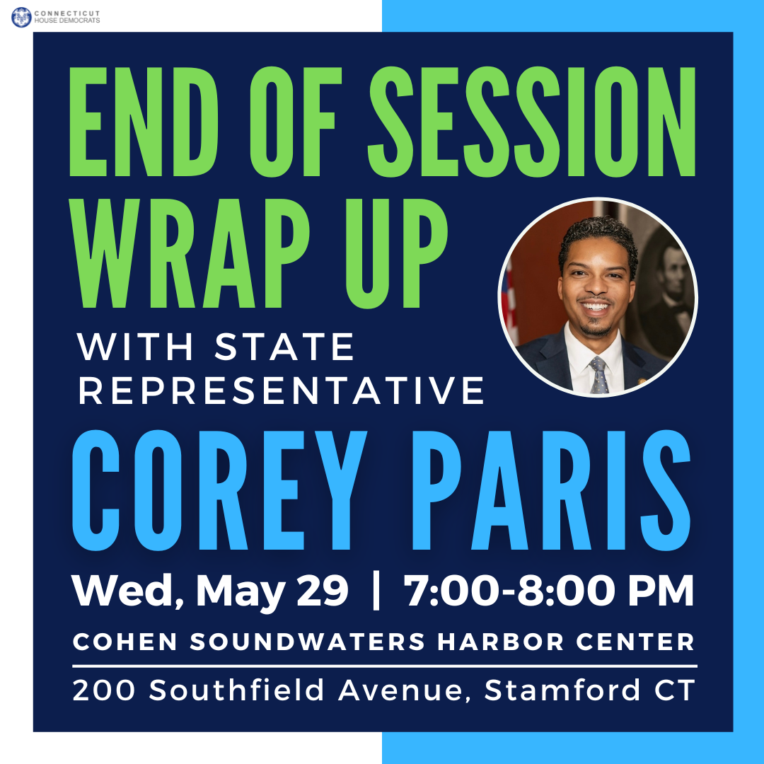 Mark your calendars & join me at Cohen SoundWaters Harbor Center for an End of Session Wrap Up.