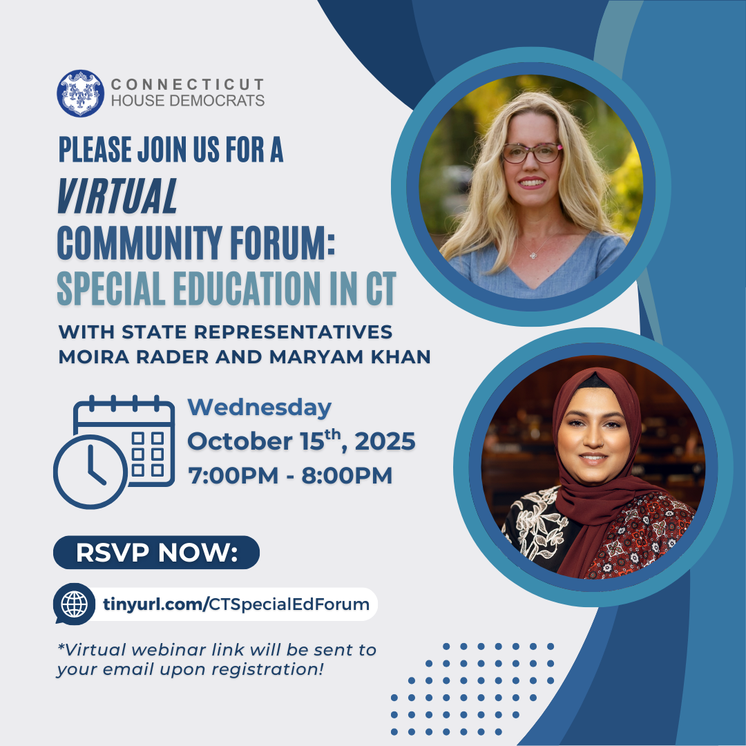 Join Rep. Khan and me on October 15 for this important discussion!