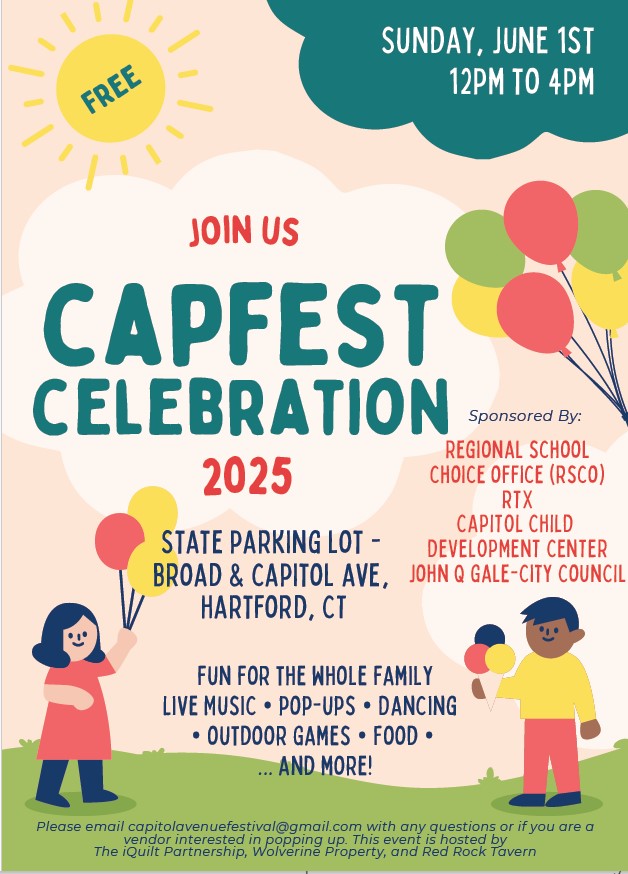 CapFest rain date of June 1 