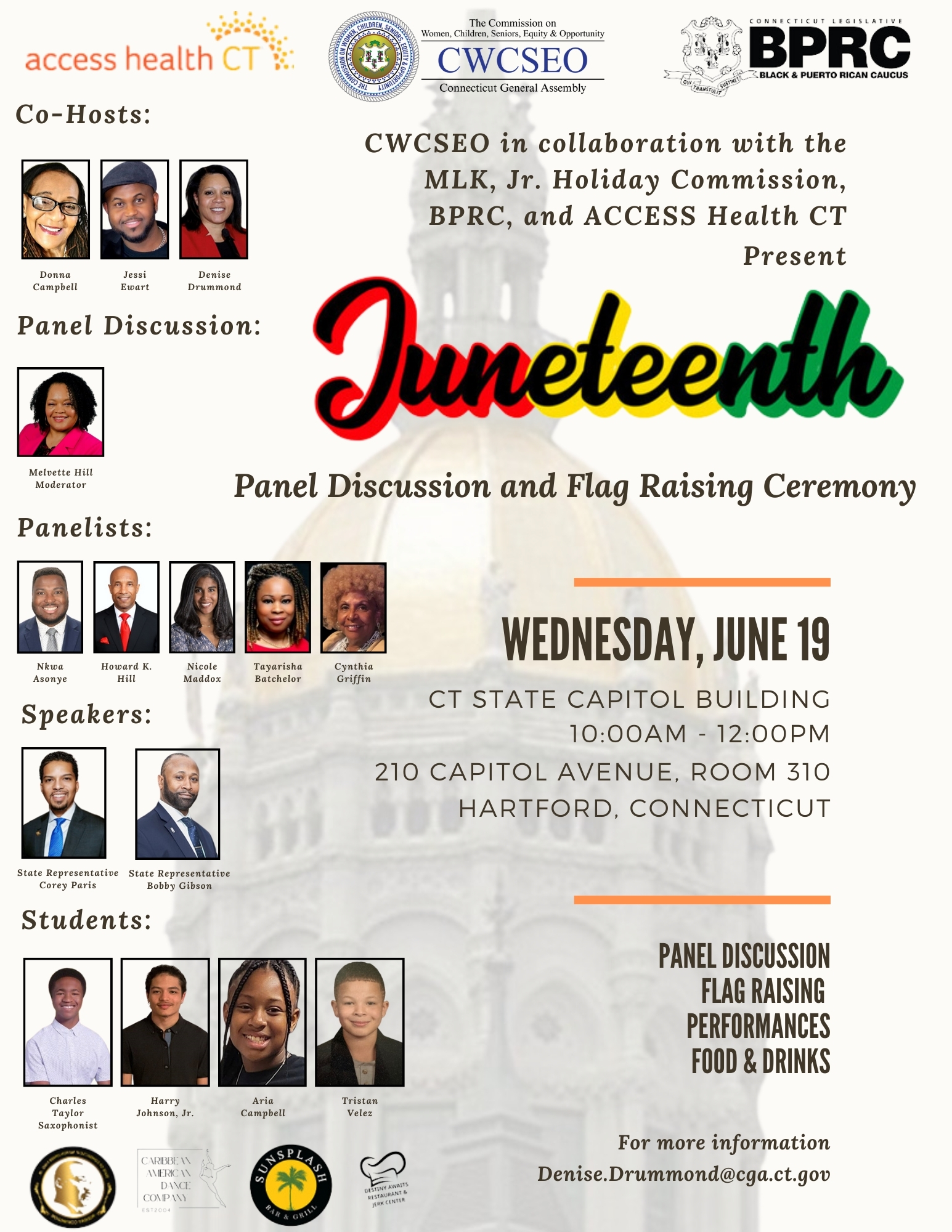 I'm honored to be a guest speaker at this Juneteenth event at the State Capitol.