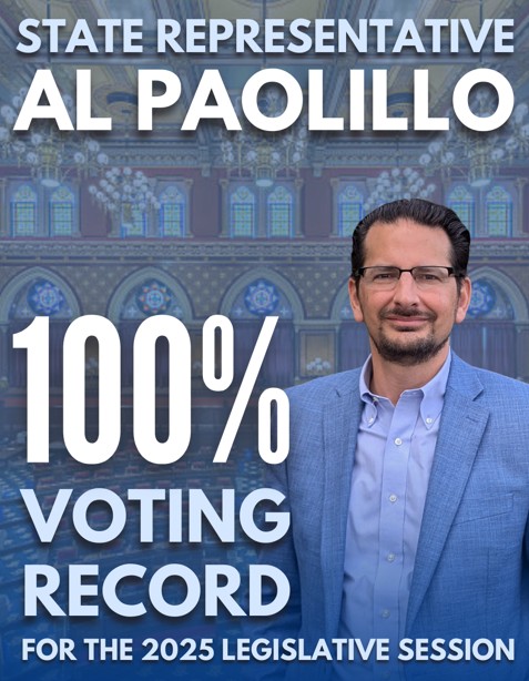 Rep. Paolillo voted 100% of the time on votes on the House Floor.